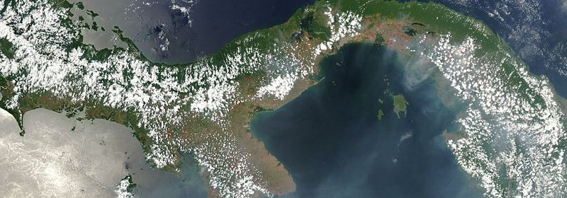 800px Satellite image of Panama in March 2003