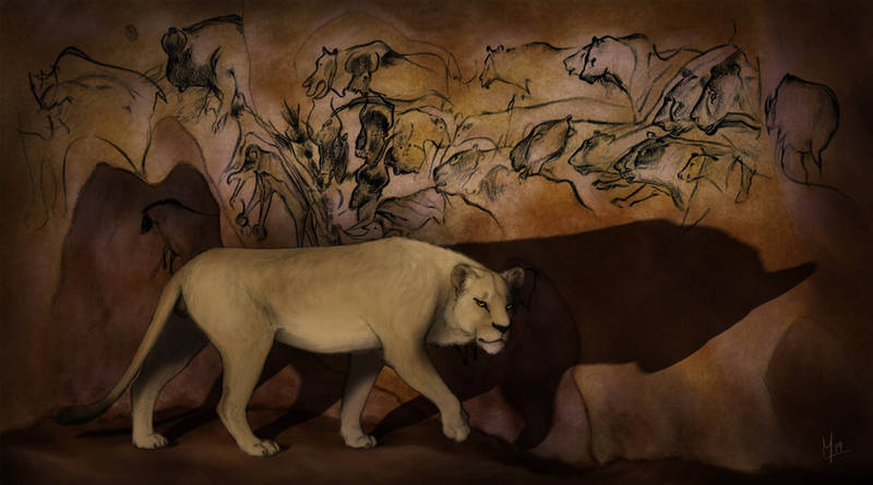 cave lion by mlezcano ddicnuj 414w