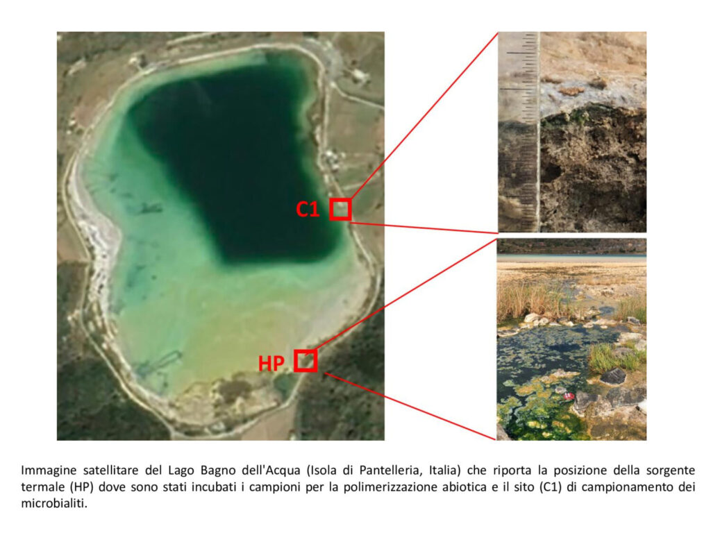 Immagine satellitare con esperimenti