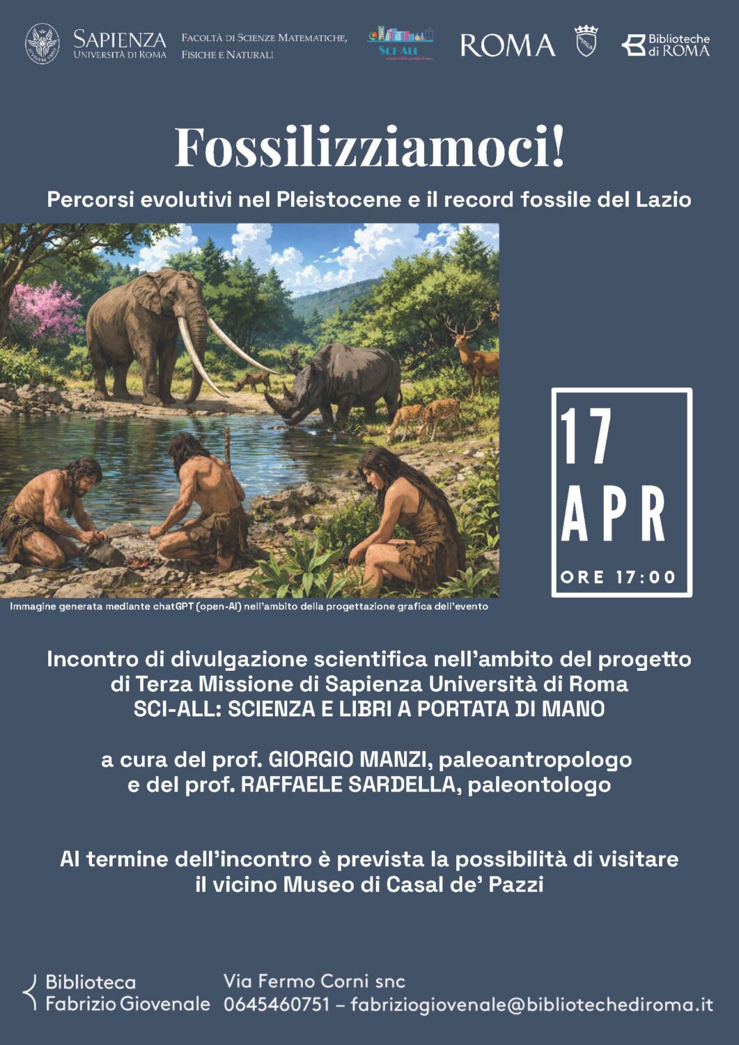 Fossilizziamoci divulgazione Roma Manzi