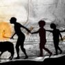 Nel buio della Bàsura, con rami di pino accesi