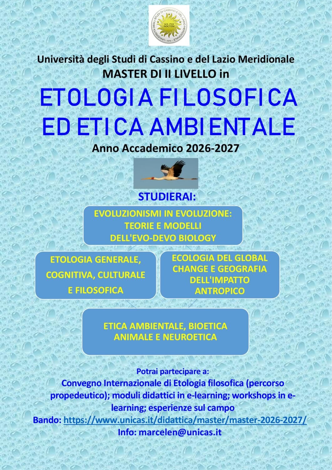 master etologia 2026 2027