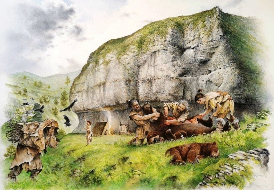 Riparo Cornafessa. Disegno di Mauro Cutrona.
